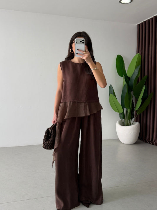 Sienna Cascade Set Brown