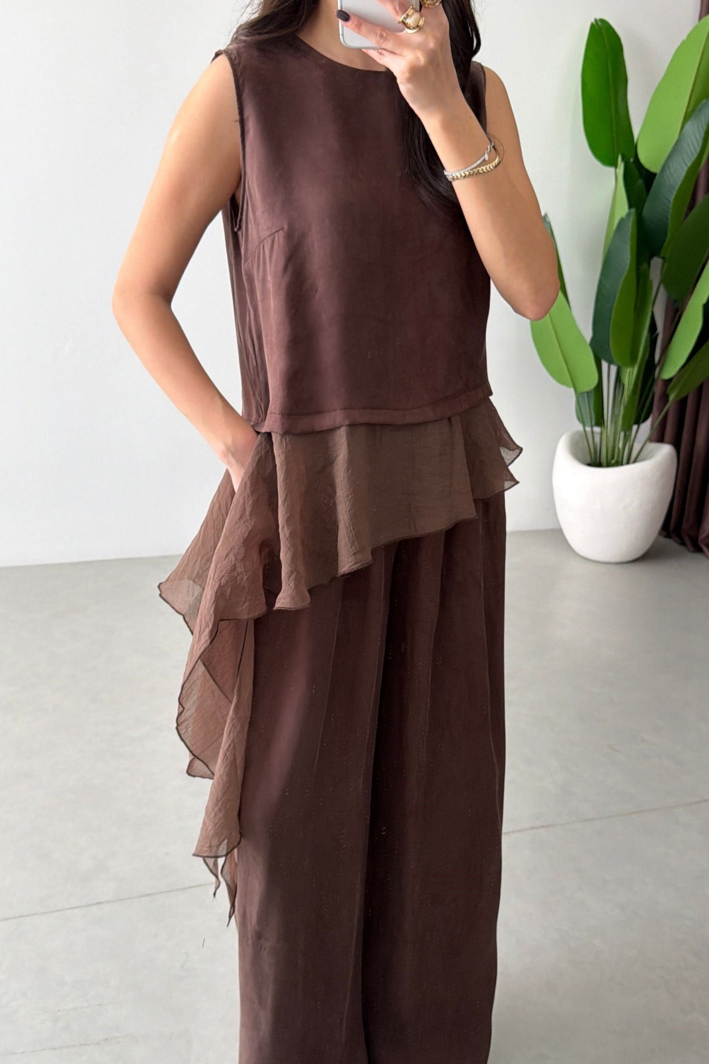 Sienna Cascade Set Brown